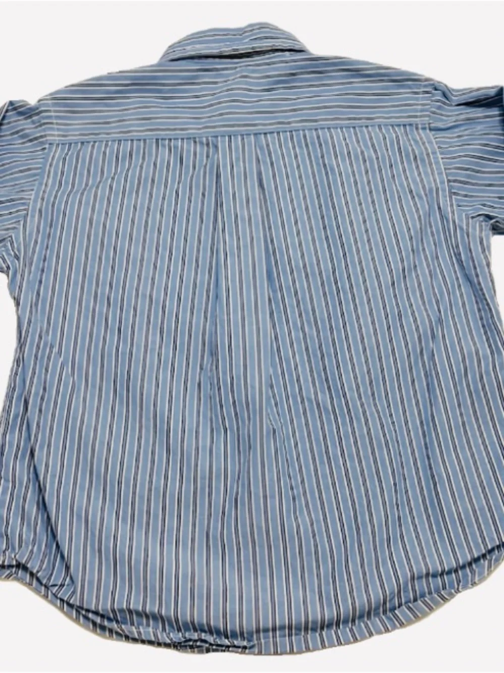 Ralph Lauren Boys Blue Striped Long Sleeve Button Down Shirt Size 5